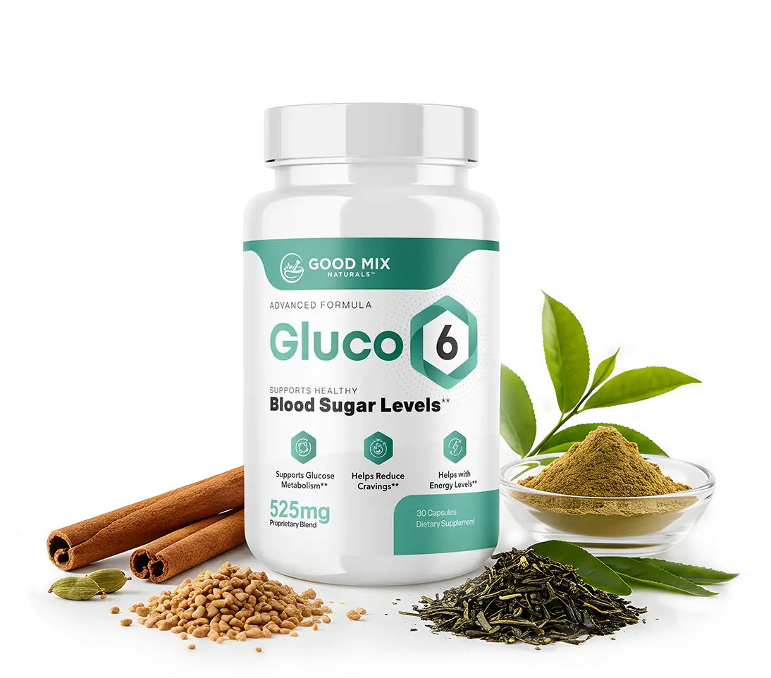 Gluco6 supplement bottle
